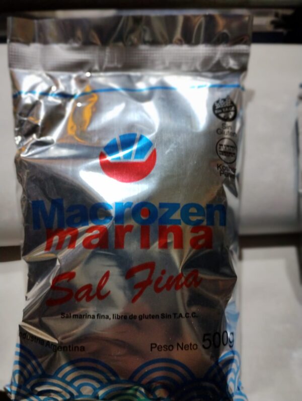 Sal Marina fina 500 gr. Macrozen