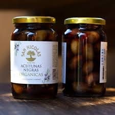 Aceitunas Negras Orgánicas San Nicolás 500 gr.