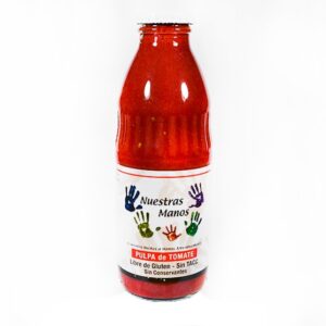 Pulpa de Tomate Sin Piel y Sin Semillas AGRO Nuestras Manos 950 ml